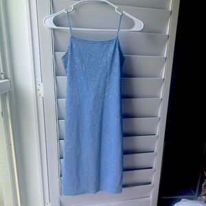 JUMP apparel co. Blue sparkle dress